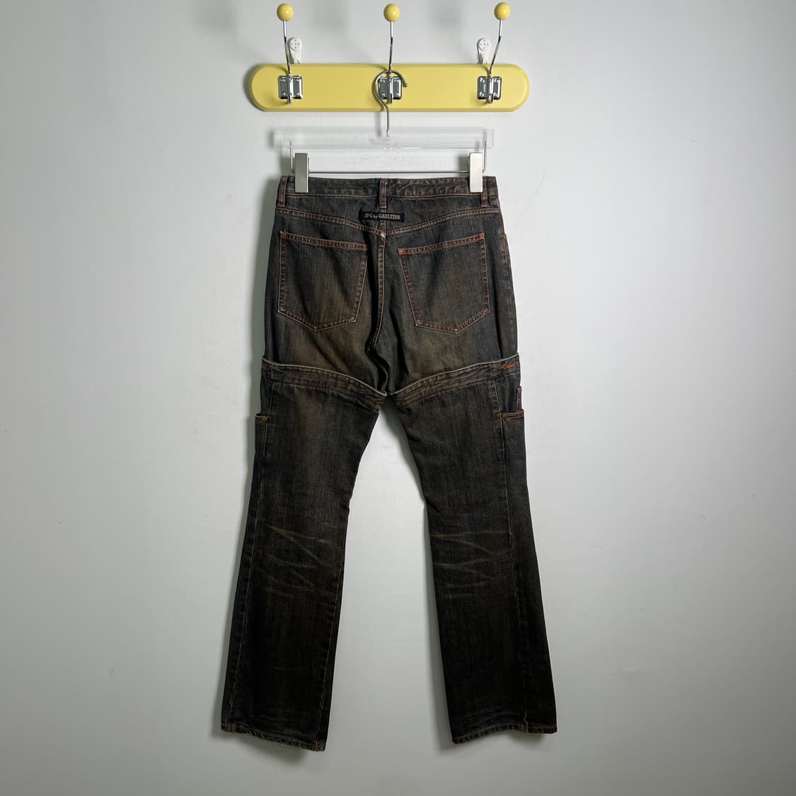 장 폴 고티에 더블 로우 웨이스트 멀티 포켓 데님 팬츠 38 상품이미지2