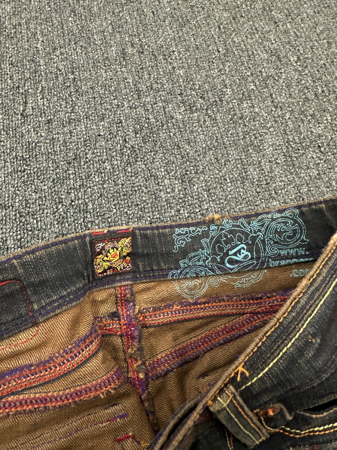 26) 재패니즈 빈티지 워싱 부츠컷 데님팬츠 y2k 상품이미지4