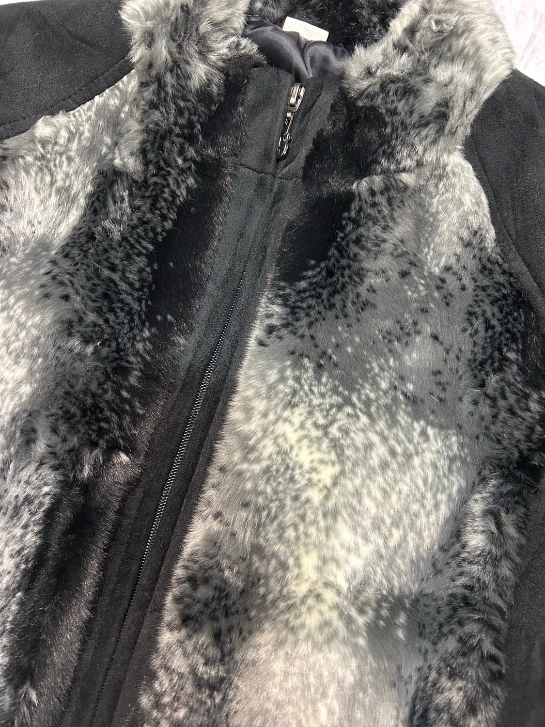 shadow marble faux fur zip jacket 상품이미지3