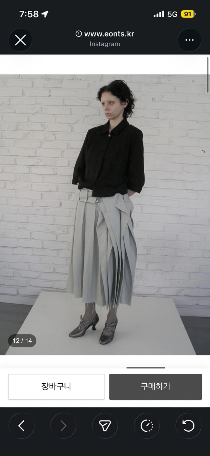 Eonts 에옹스 2025 Offbeat pleats skirt  상품이미지5