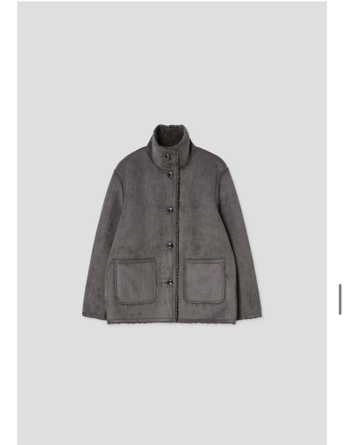 포저 리버시블 시어링 무스탕 (시착 한번 전부) 상품이미지2