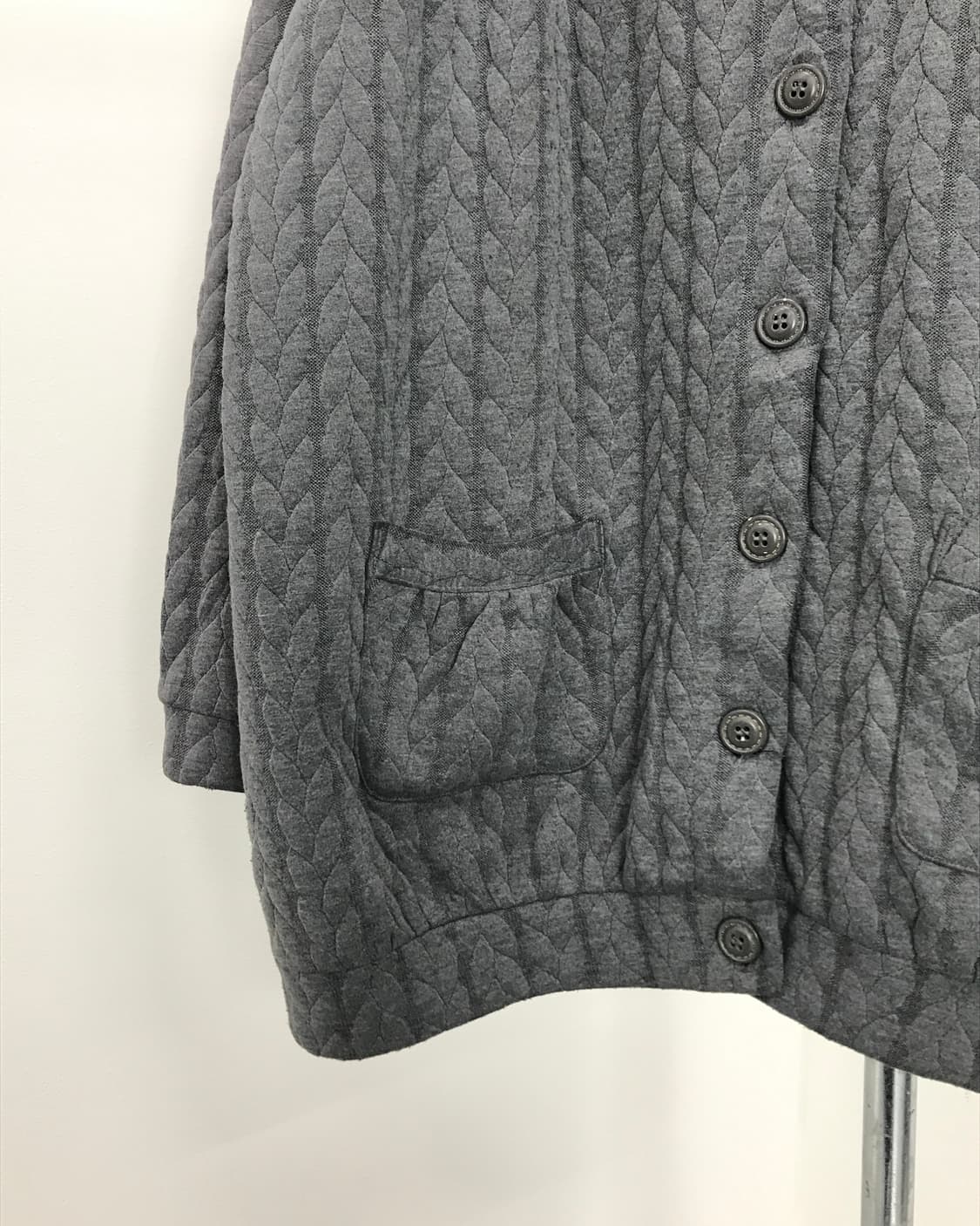 Jpn gray twisted hooded cardigan 상품이미지6