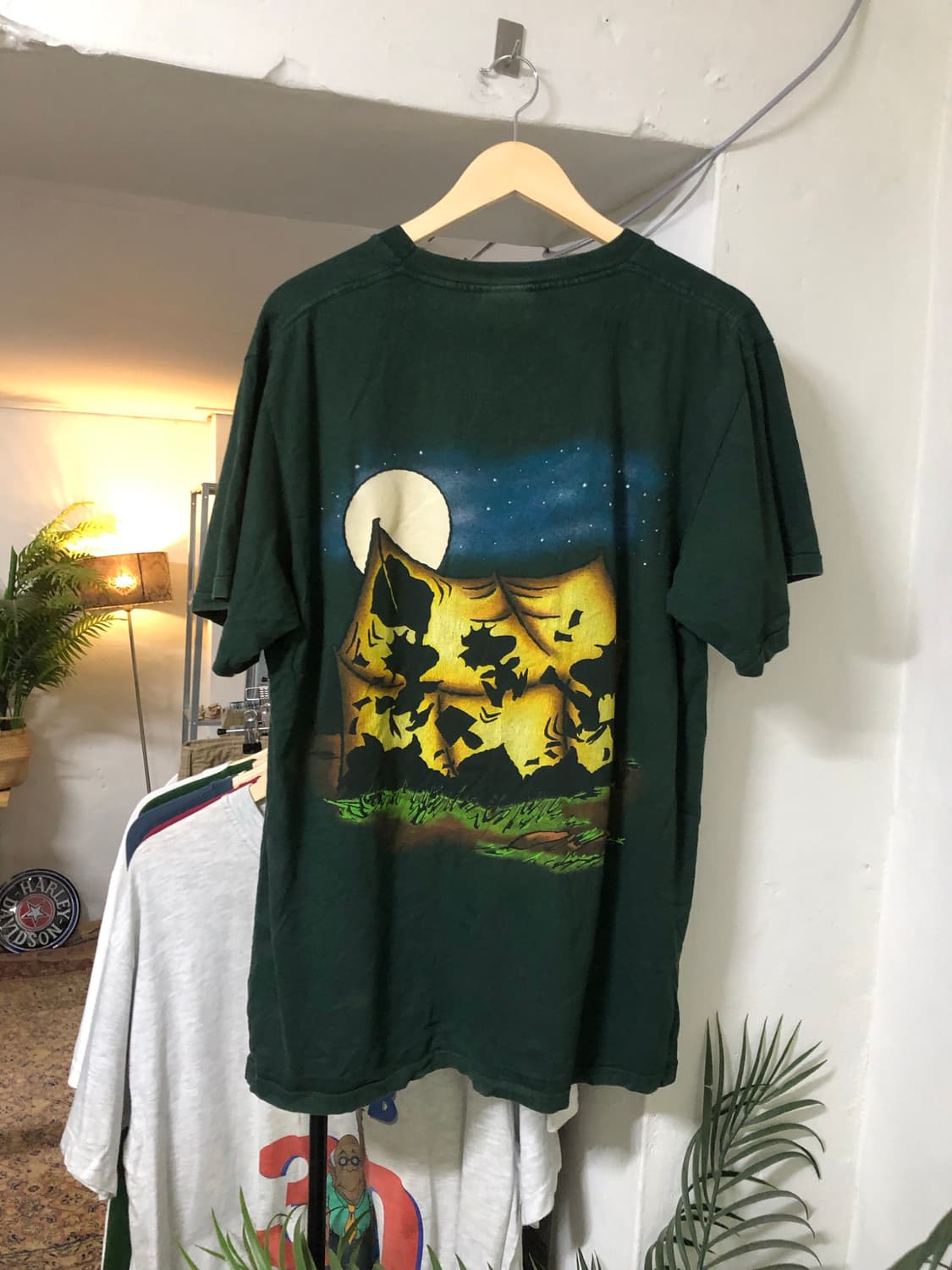 Vintage Peanuts green T-shirts 상품이미지2