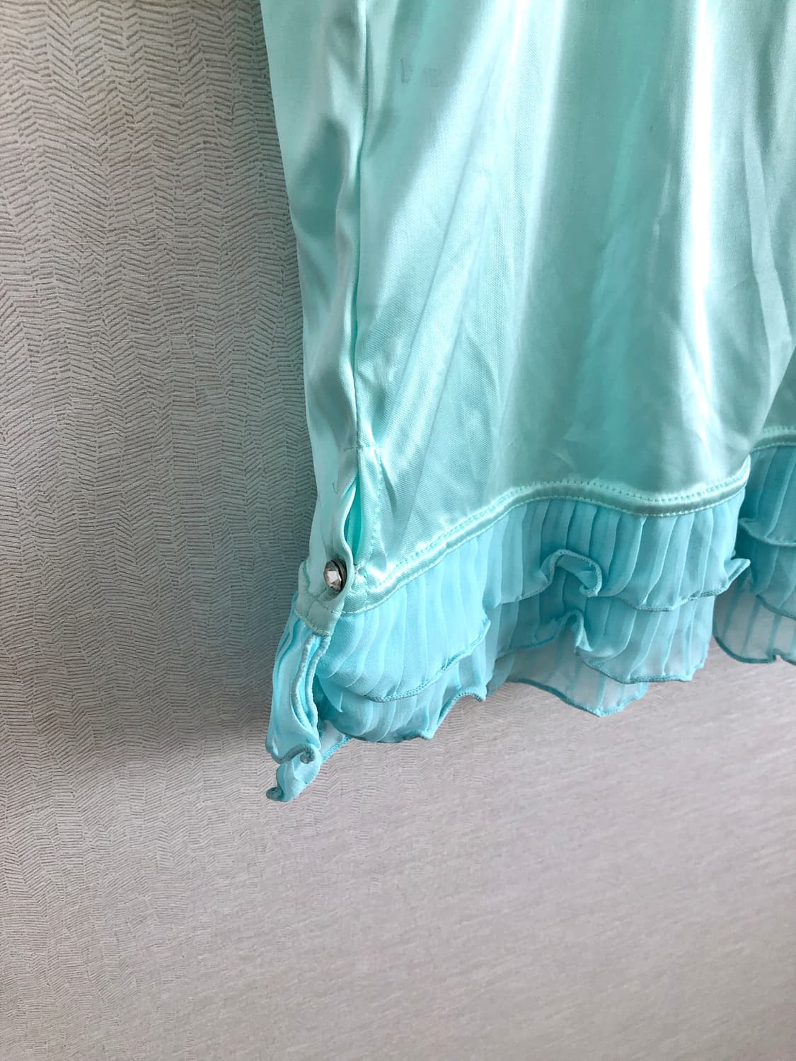 페어리 키치 민트 핀턱 레이스 슬립 상품이미지5