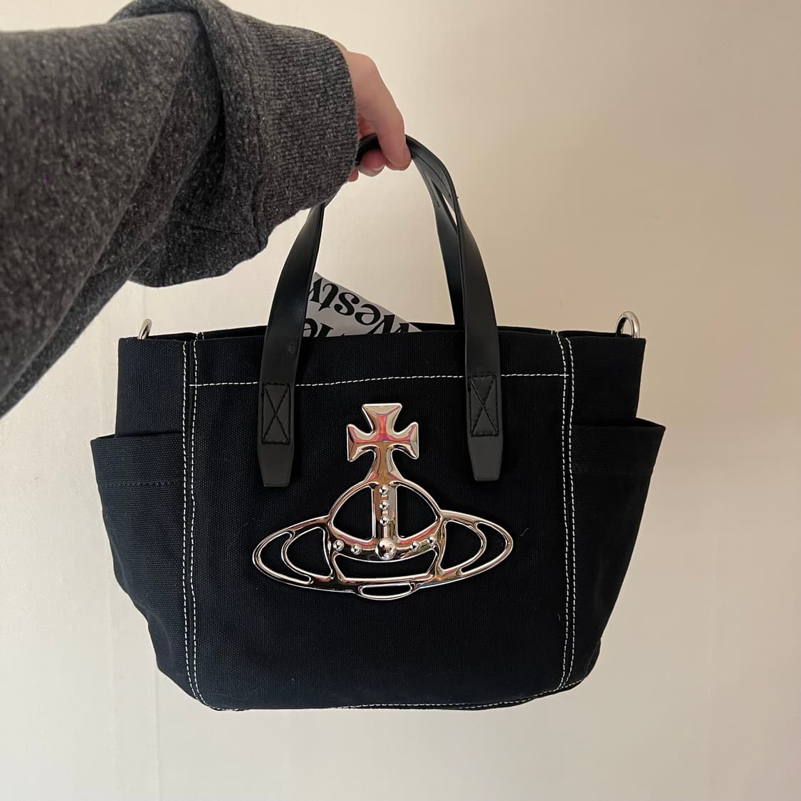 비비안웨스트우드 캔버스 토트백  상품이미지5