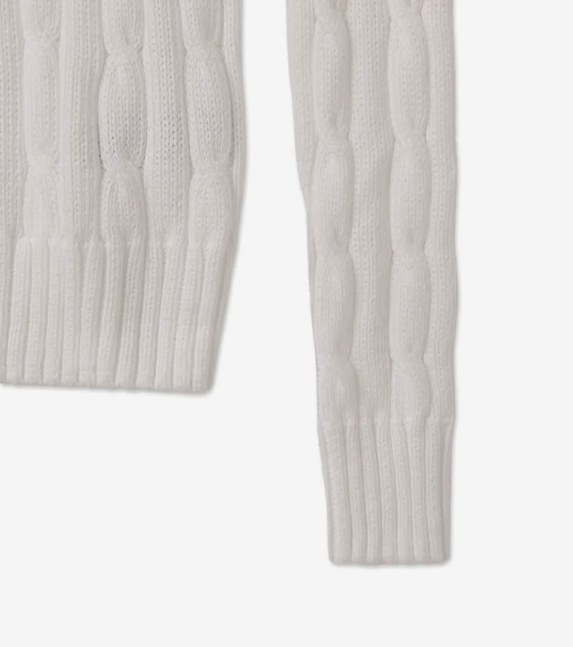 폴로 니트 화이트 새상품 상품이미지5