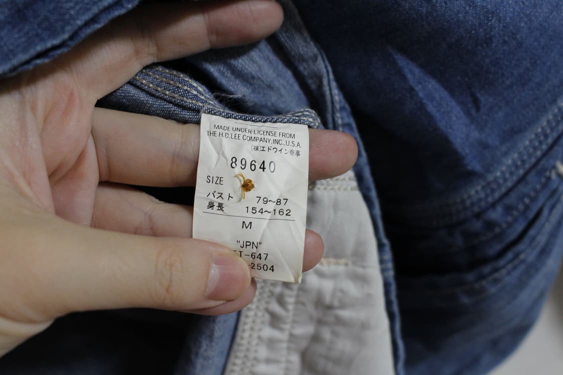 일본판 Lee 데님 청 원피스 상품이미지6