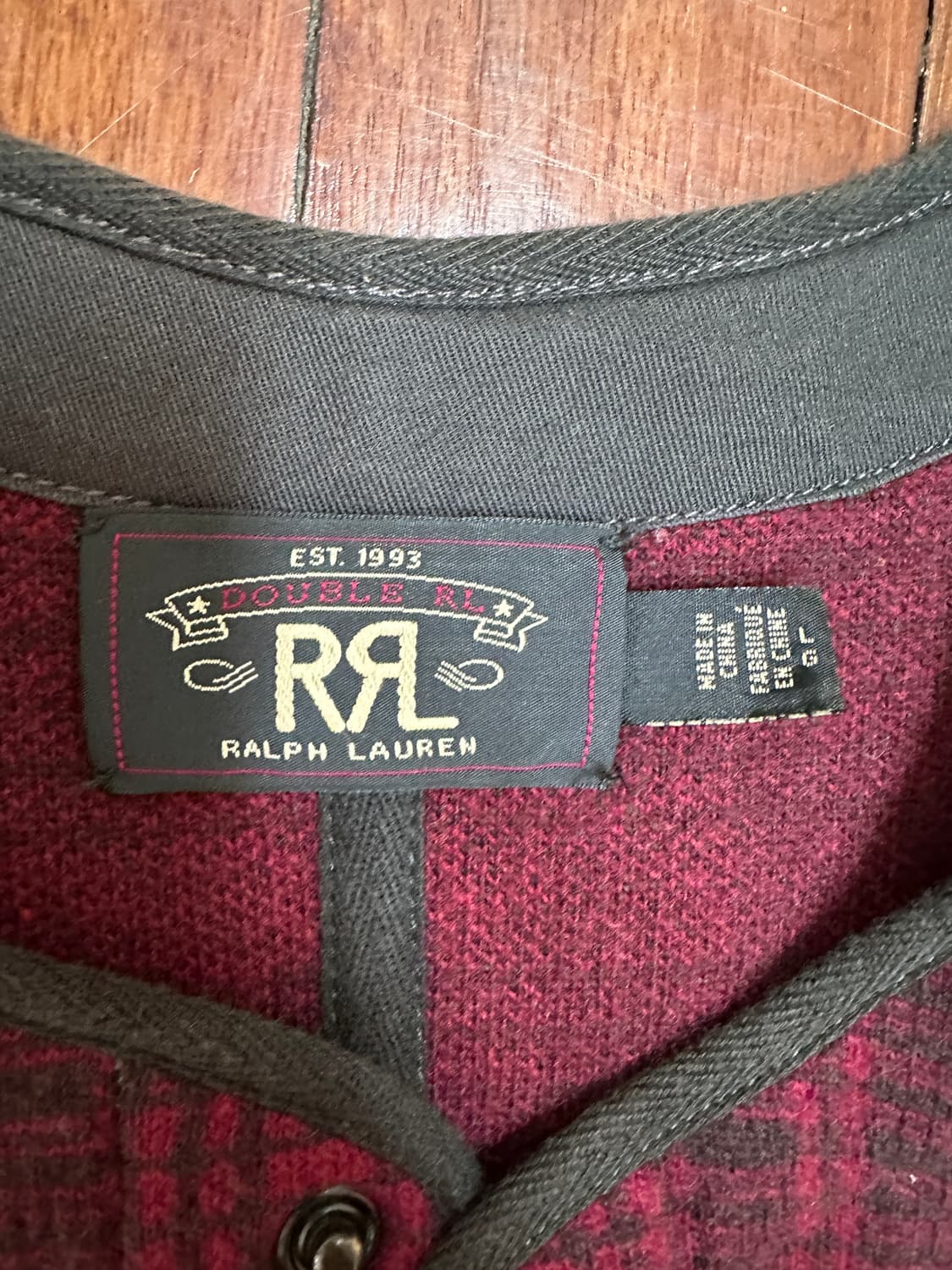 rrl 울 베스트 L 상품이미지3