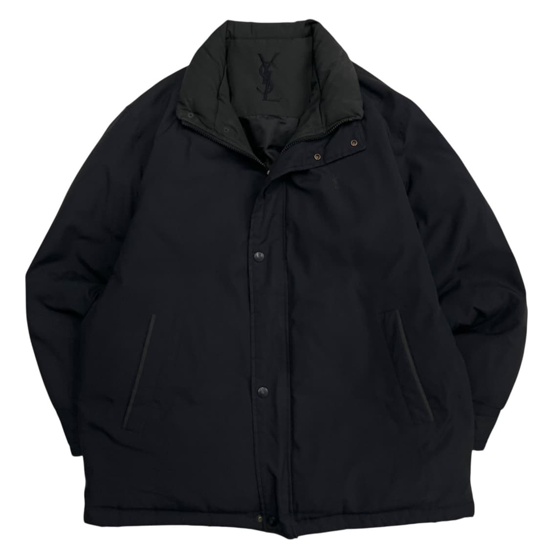 입생로랑 미니로고 차콜 패딩 자켓 상품이미지3