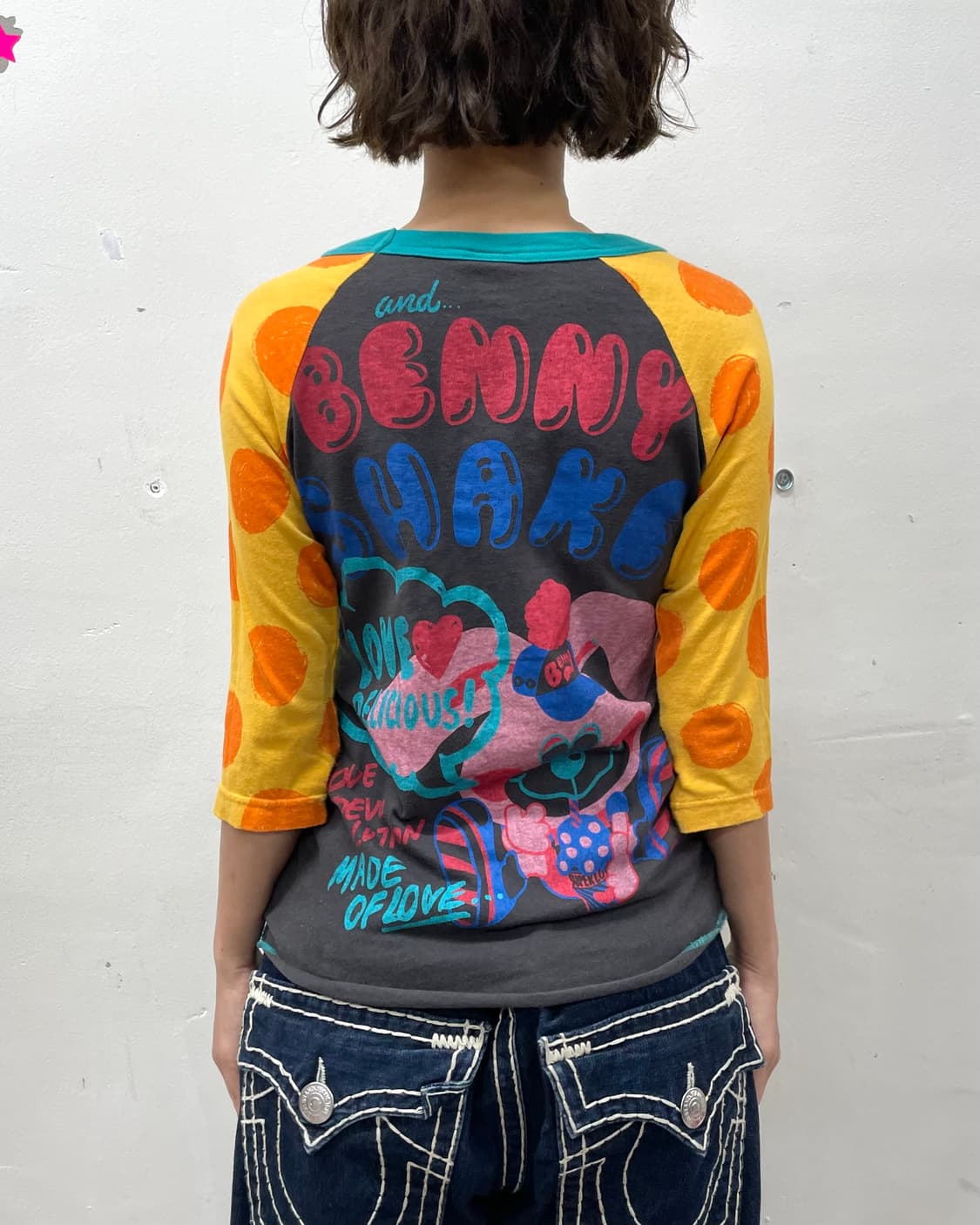 Rabbit orange dot half sleeve 상품이미지6