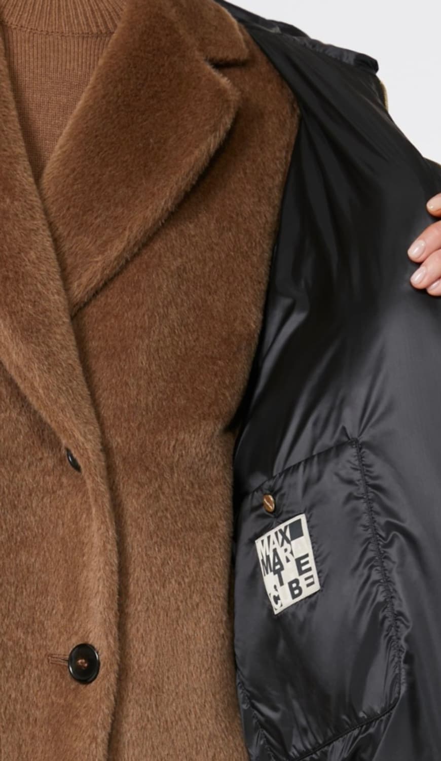 막스마라 블랙 퀼팅 롱패딩 코트 상품이미지3