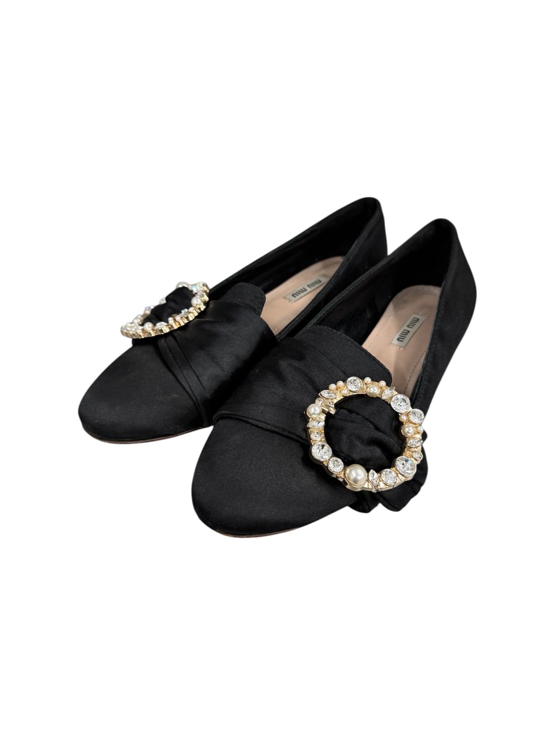 미우미우 새틴 플랫슈즈 38 상품이미지1