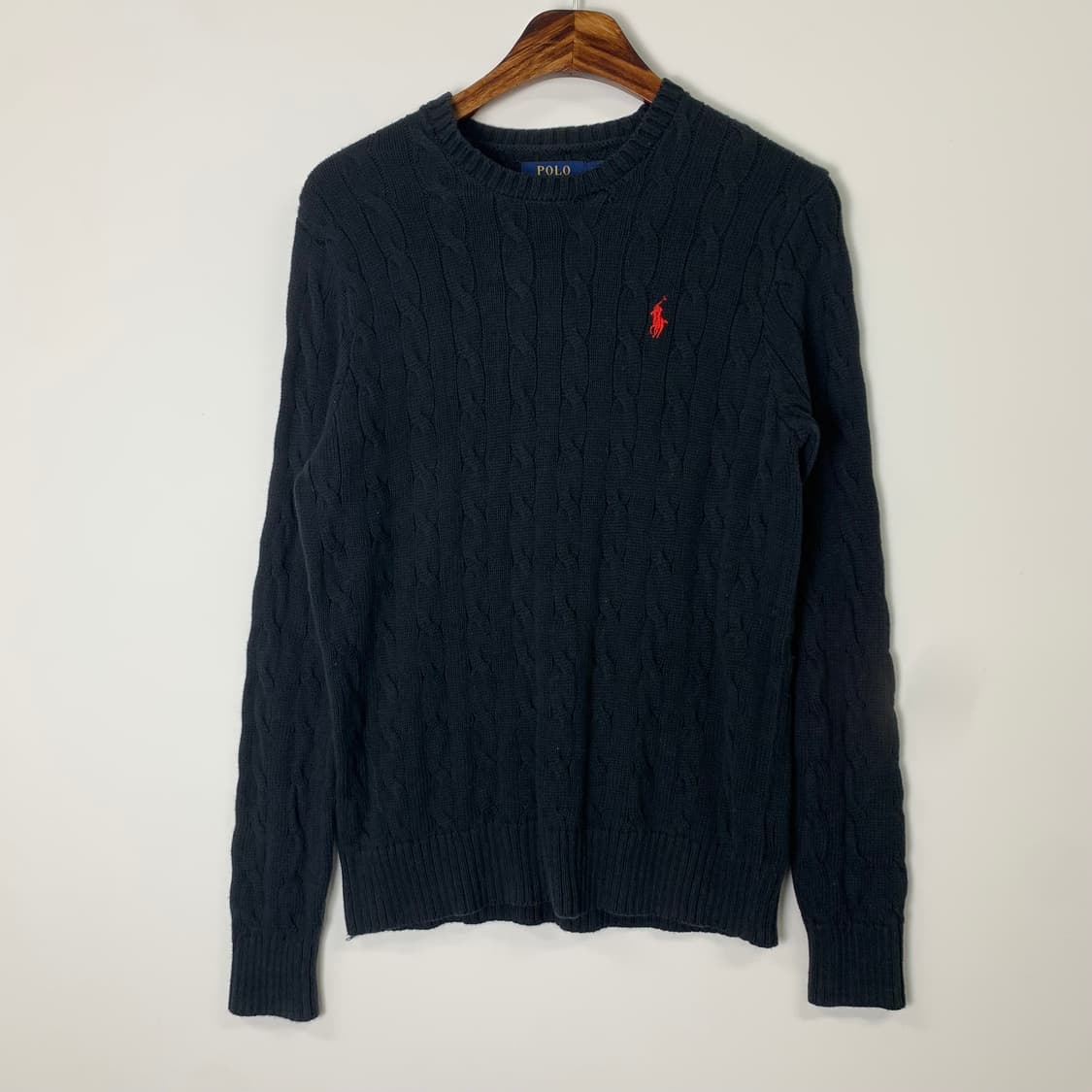 폴로 랄프로렌 신형 블랙 꽈배기 니트  상품이미지2