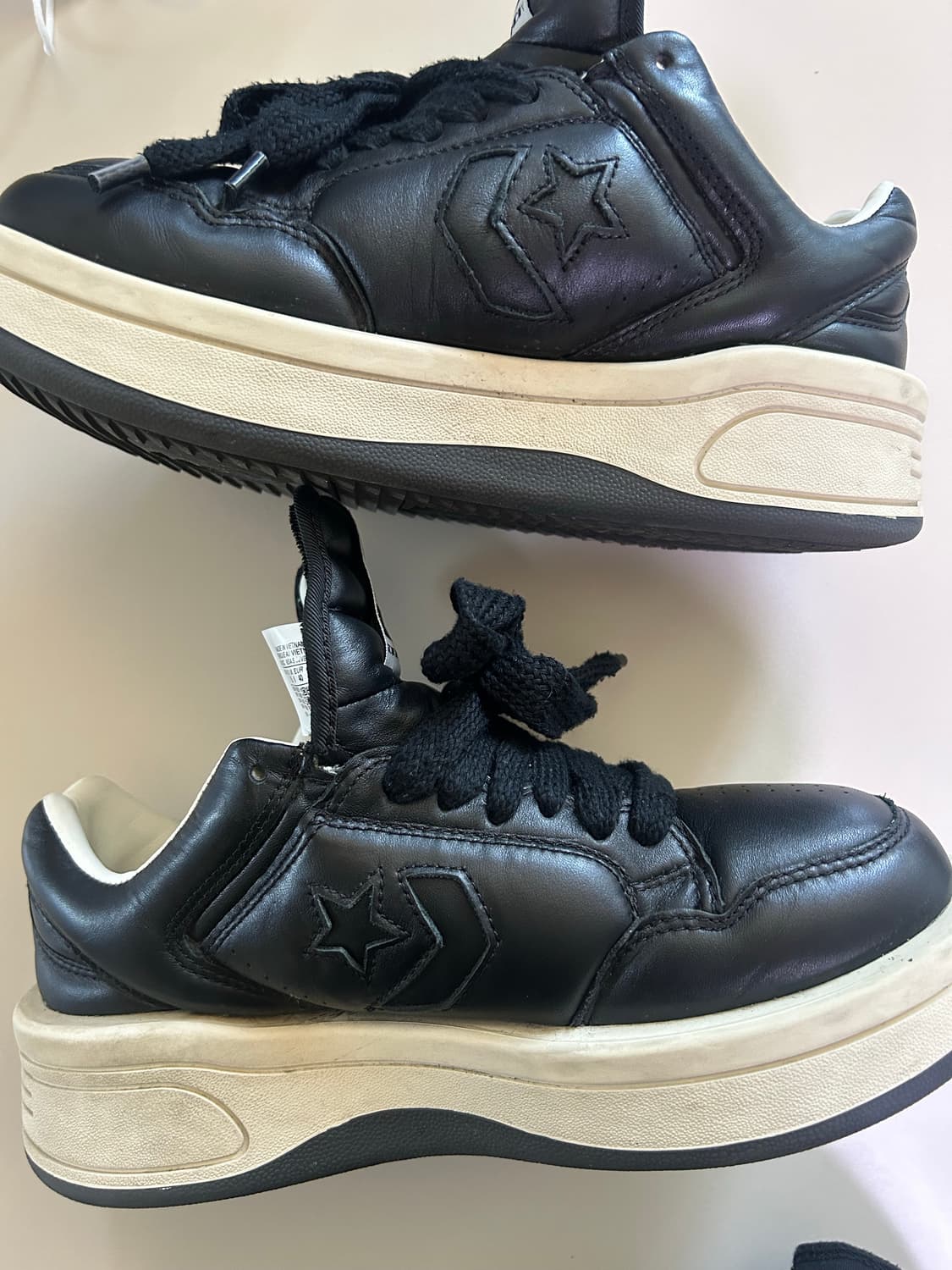 컨버스x릭오웬스 다크쉐도우 터보웨폰 로우 블랙 상품이미지2