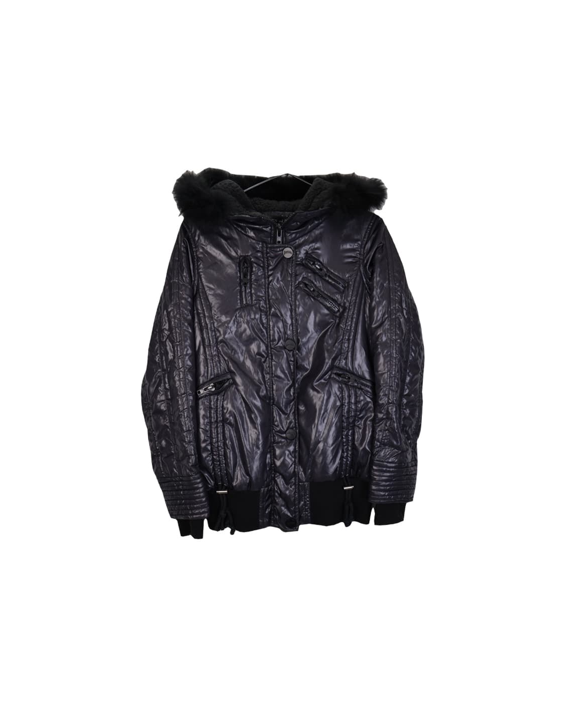 HEAVEN and Earth Black Puffer Jackets 상품이미지5