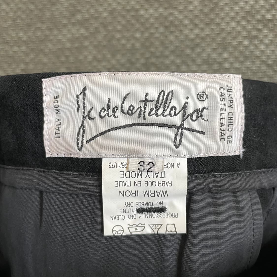 (32) 카스텔바작 블랙 스웨이드 치노 팬츠 상품이미지6