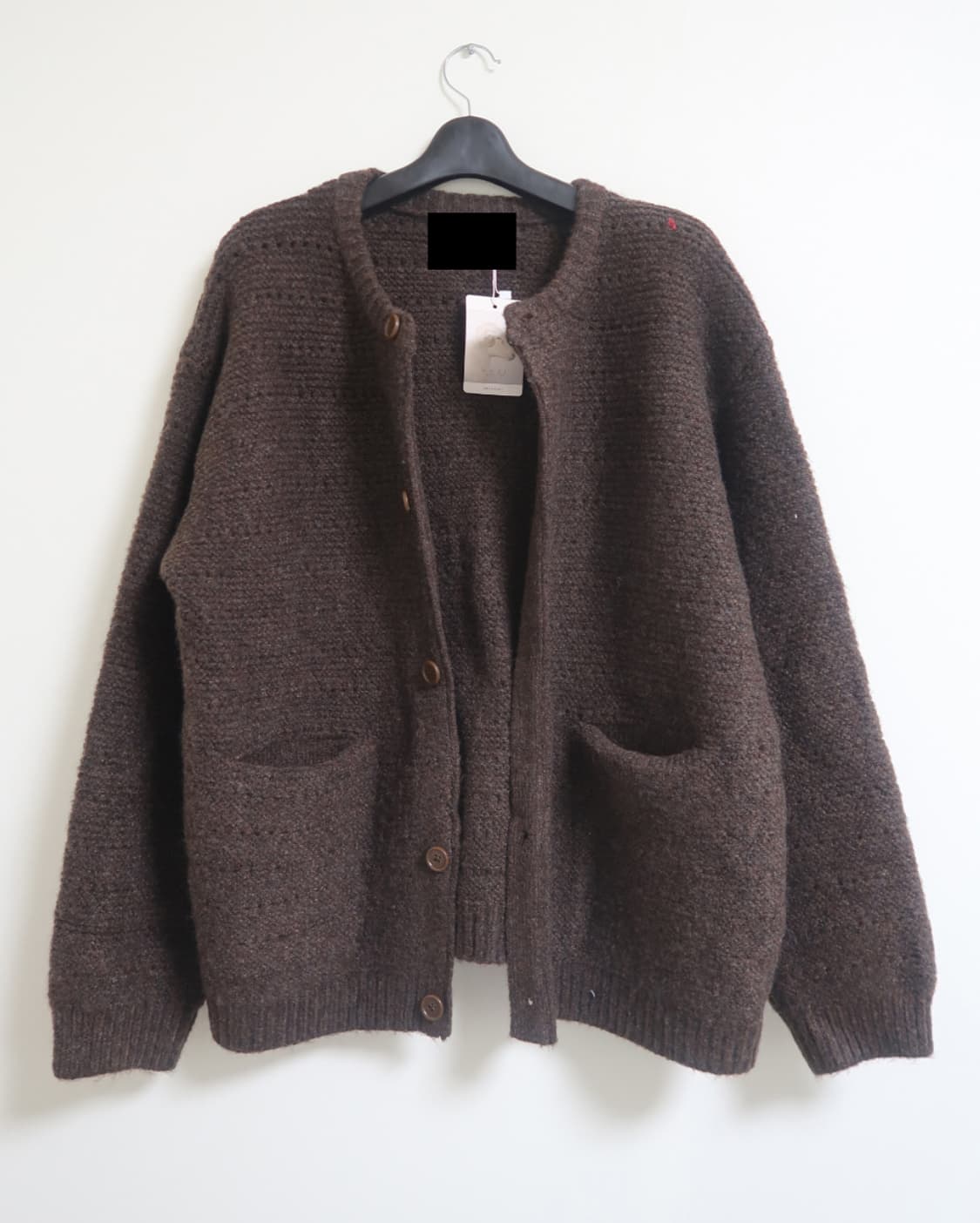 아워캐비넷 teddy punching cardigan 상품이미지6