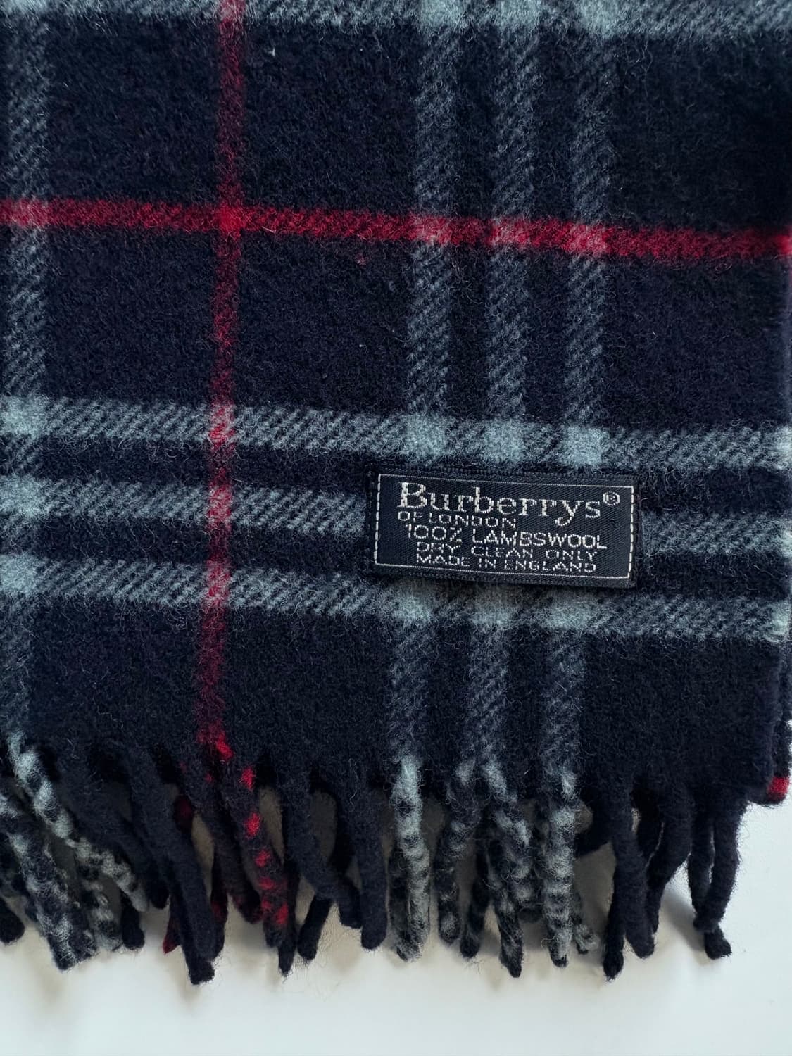 Burberry 버버리 네이비컬러 노바체크 램스울 머플러 상품이미지4