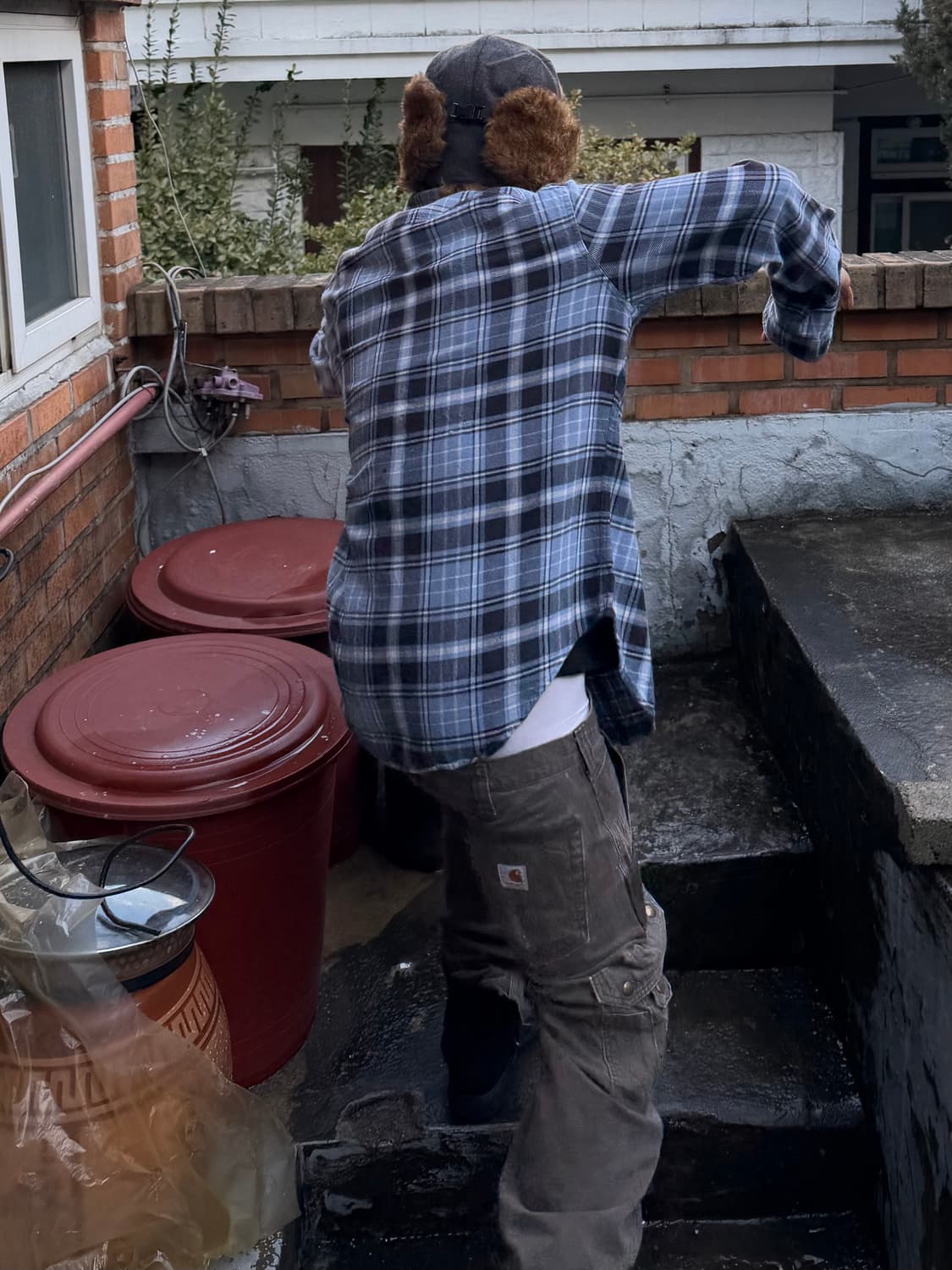 빈티지 플란넬 셔츠 상품이미지4