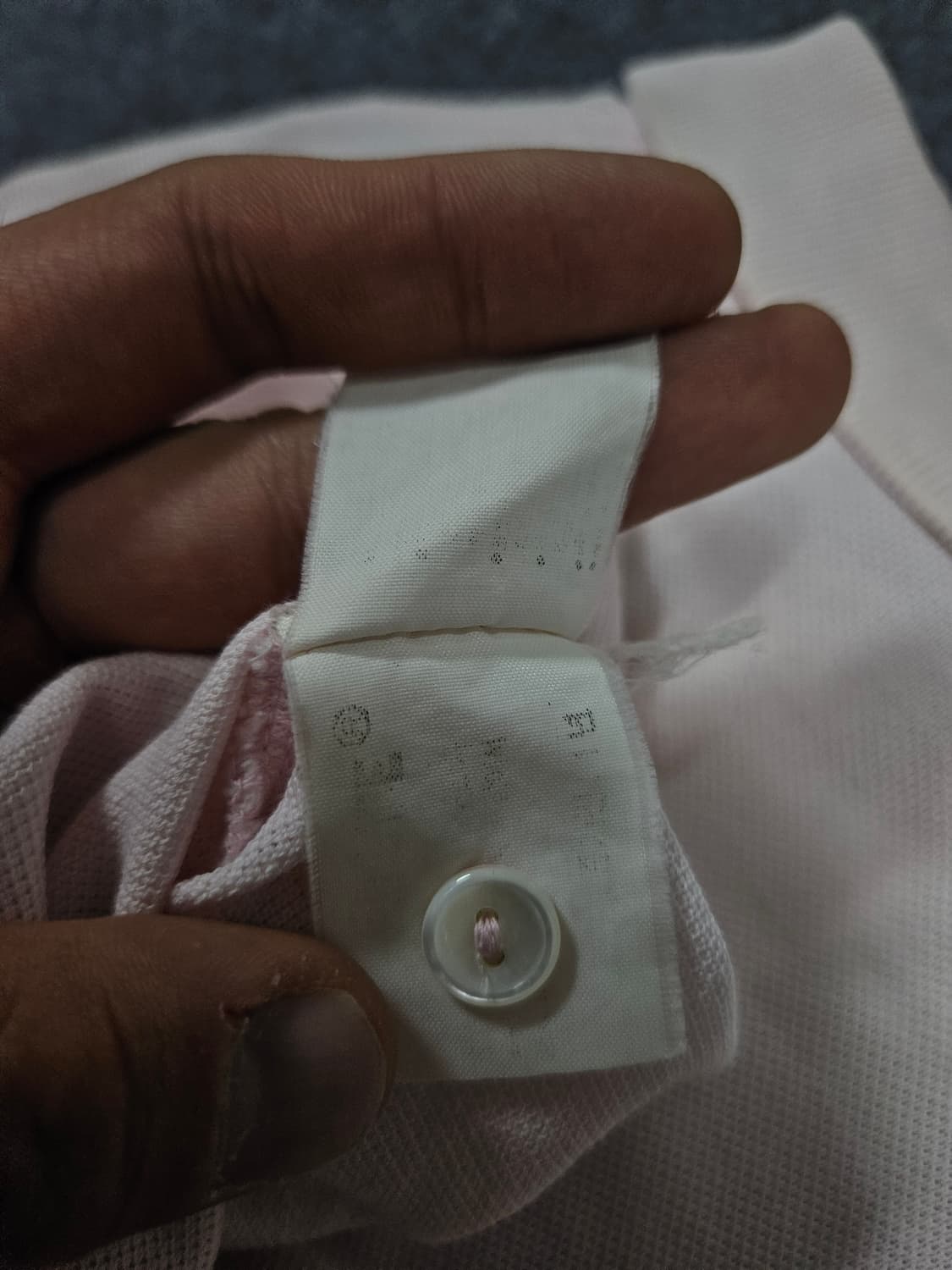 라코스테 올드스쿨 연핑크 긴팔 카라티 급처 상품이미지5