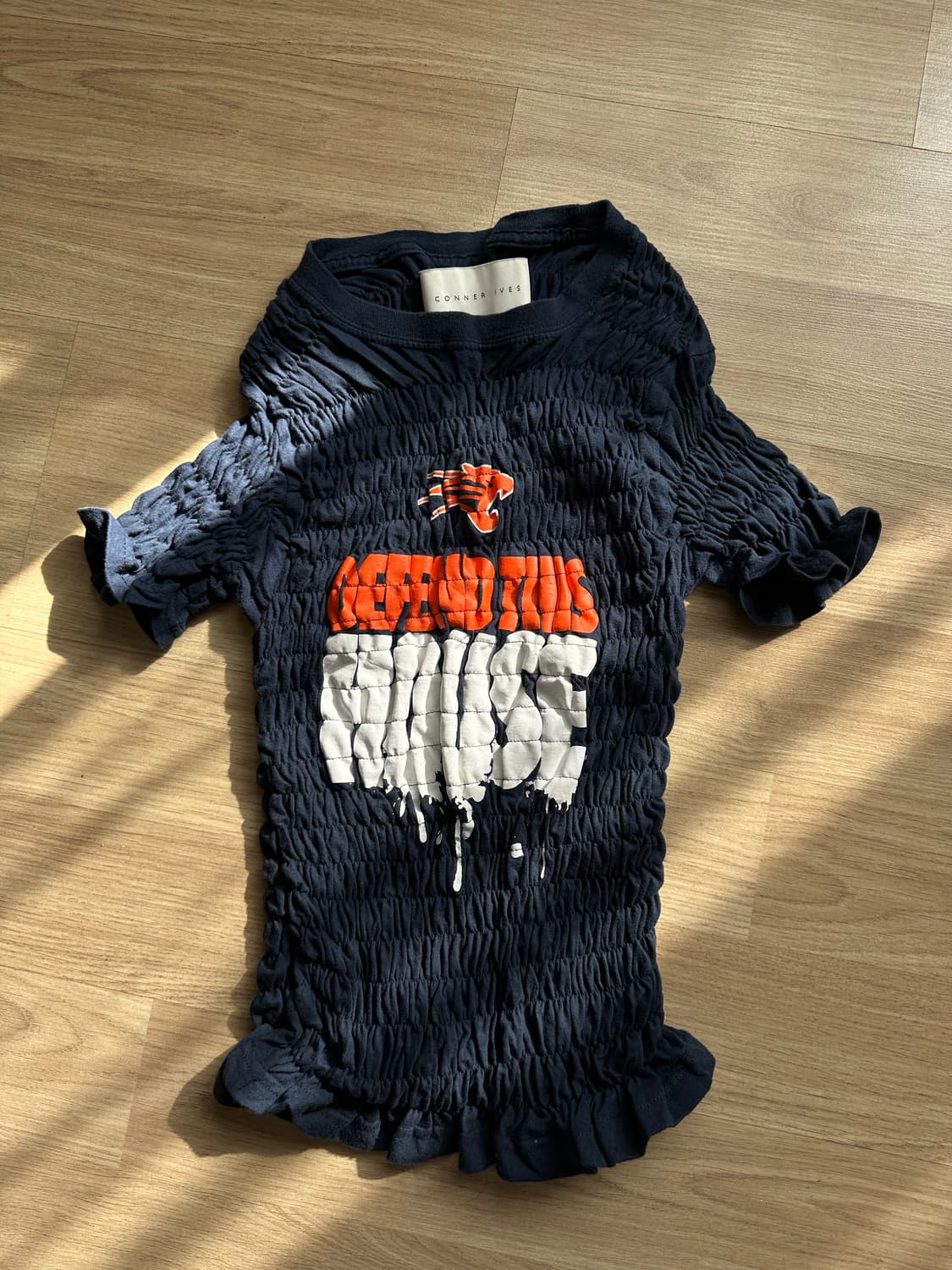 [xs] 코너아이브스 시어드 티셔츠 블루 (제니 착용) 상품이미지1