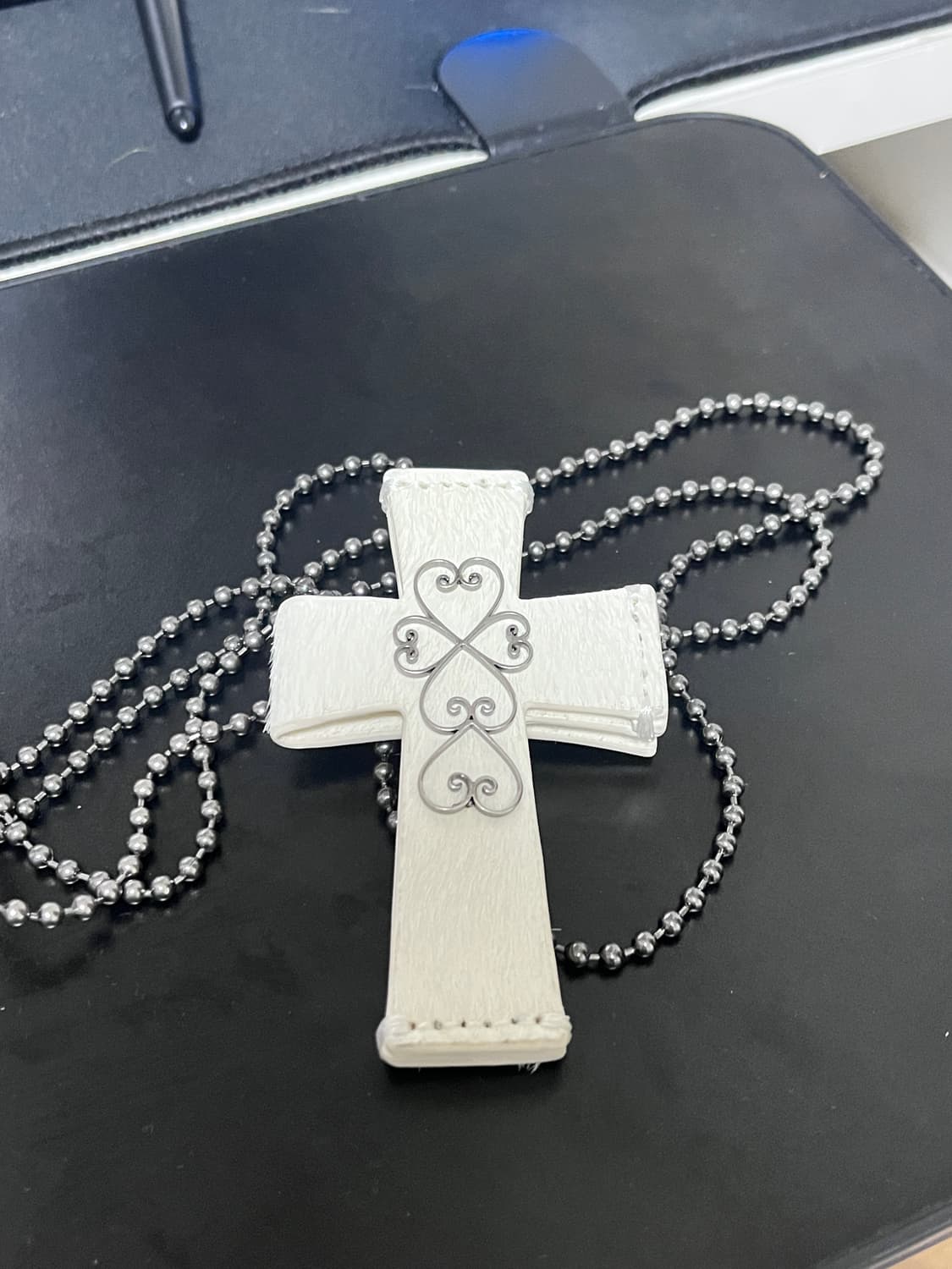 스컬프터 십자가 목걸이 카드지갑 상품이미지1