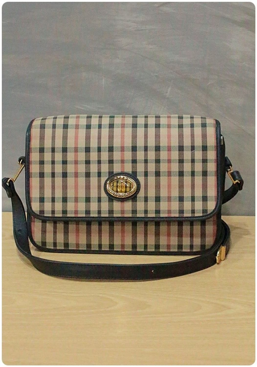 닥스 90s 빈티지 체크 크로스백 상품이미지1