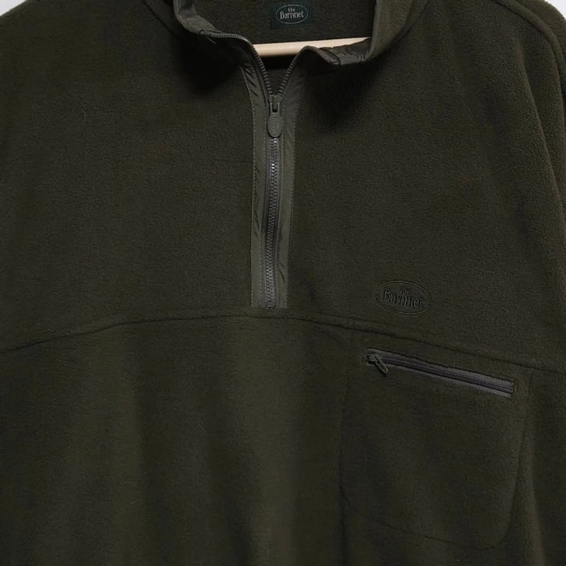 남녀공용M The Barnnet 더바넷 플리스 하프집업 카키 상품이미지3