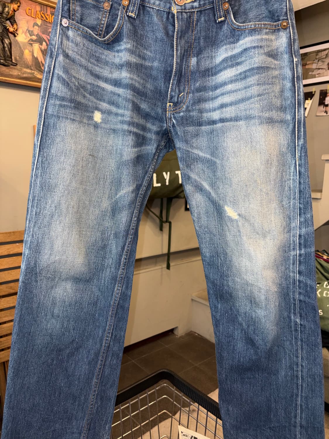 00‘s Levi’s 502 J22 selvedge denim pants 상품이미지6