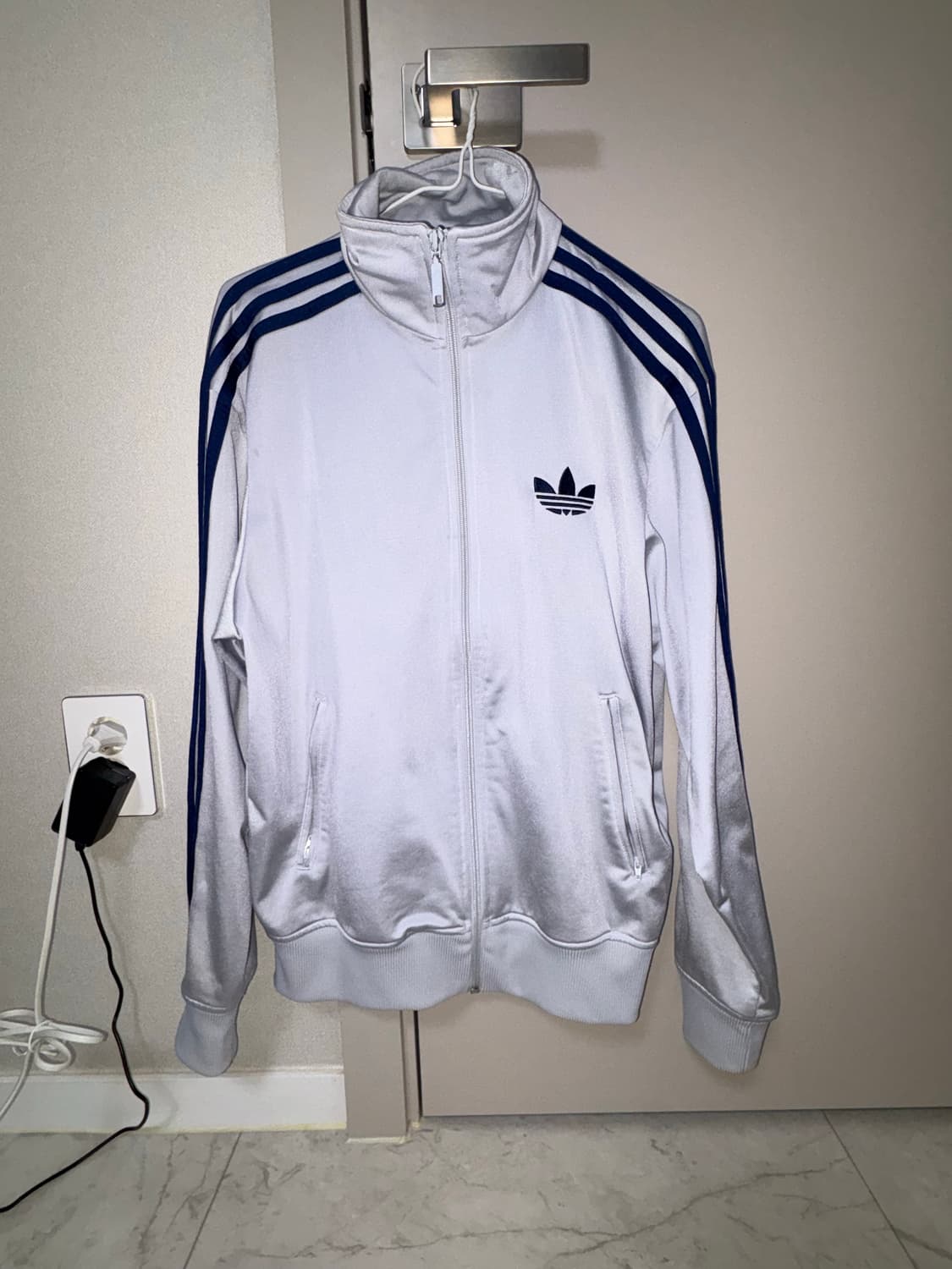 아디다스 파이어버드 실버 네이비 트랙탑 져지 95 상품이미지1