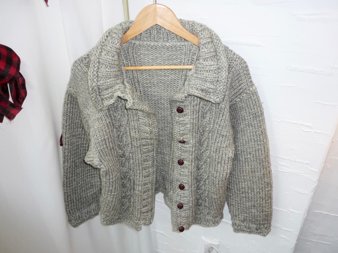 Cloud grey knit open cardigan 상품이미지6