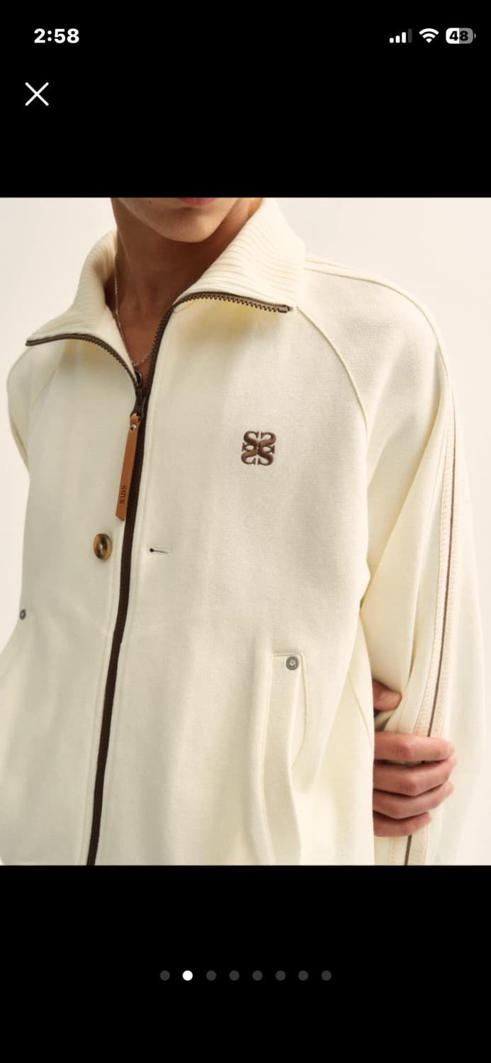 새터 satur 로턴 올 데이 트랙 집업 자켓 리조트 크림 공용 XL 상품이미지2