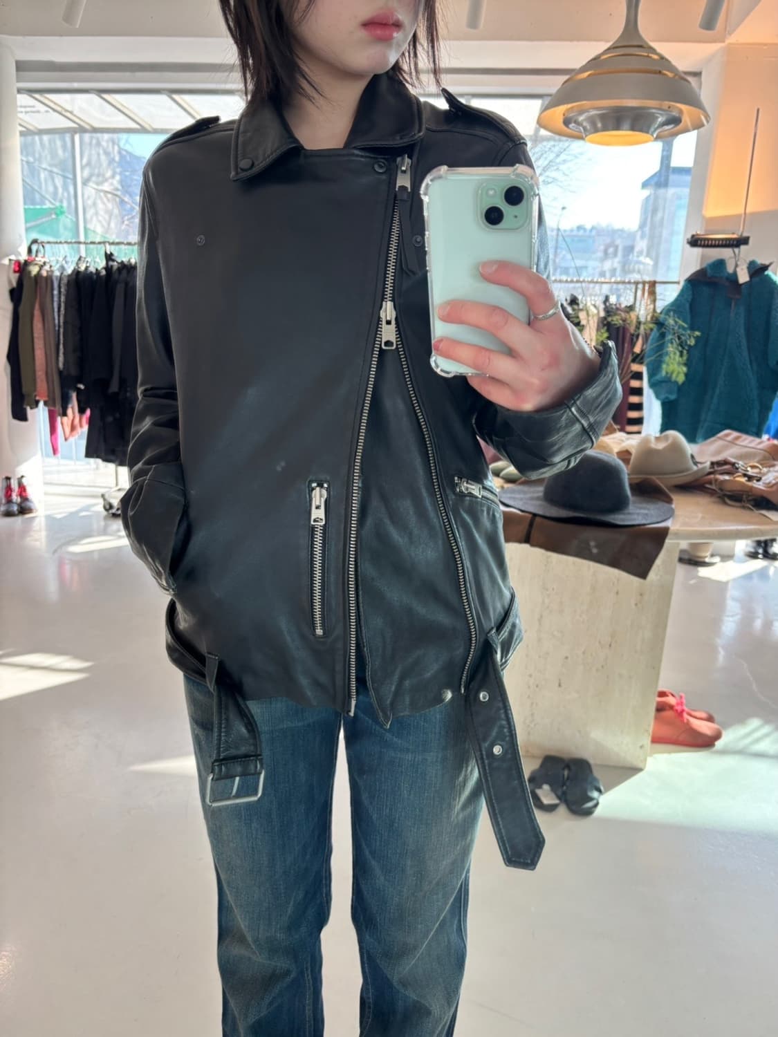 All Saints Sheepskin Riders Jacket 상품이미지1