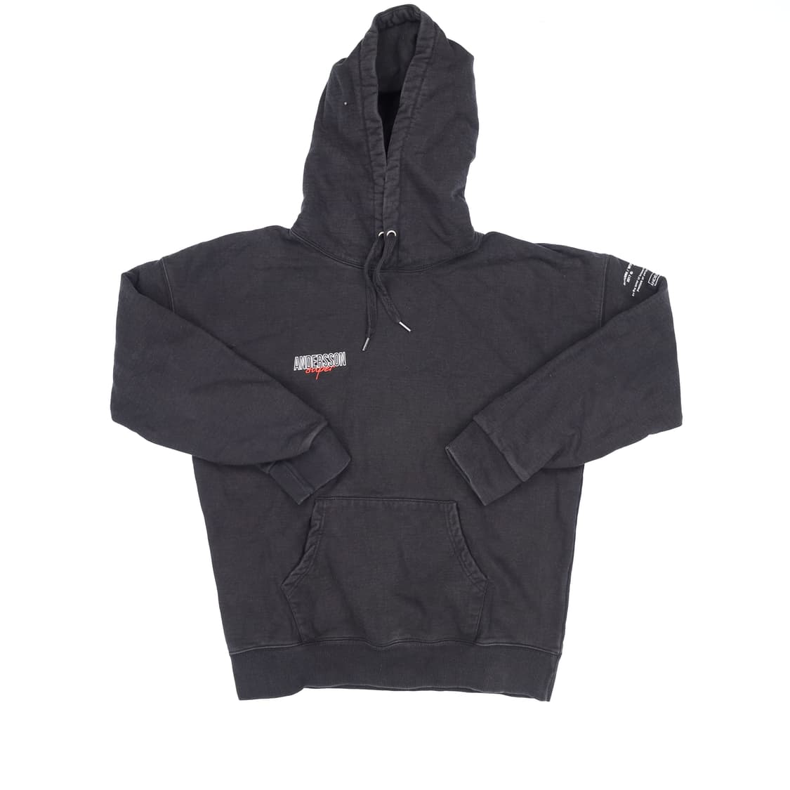 L 앤더슨벨 블랙 기모 후드티 0121H2 상품이미지1