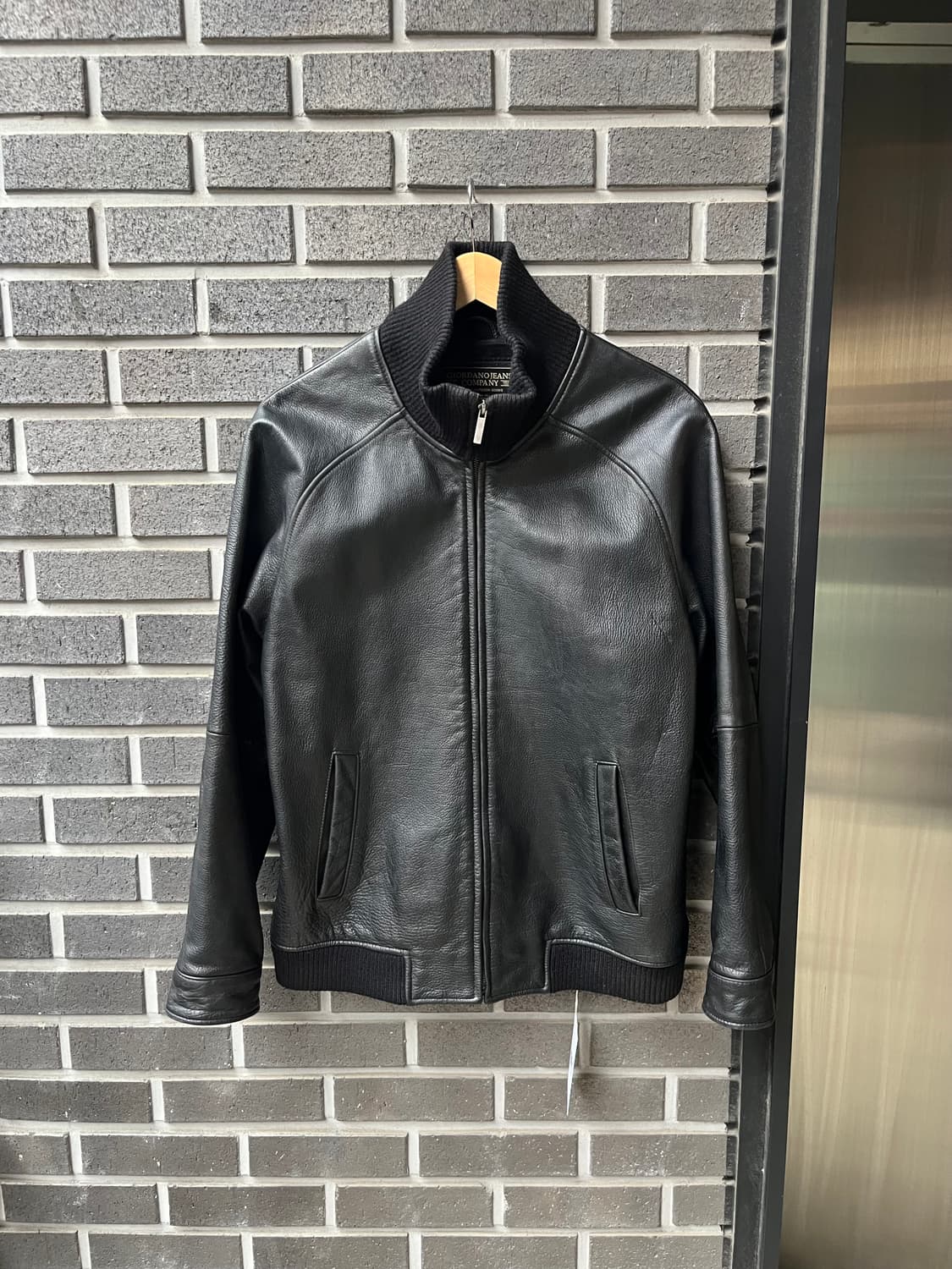 cow leather 소가죽 자켓 블랙 상품이미지1
