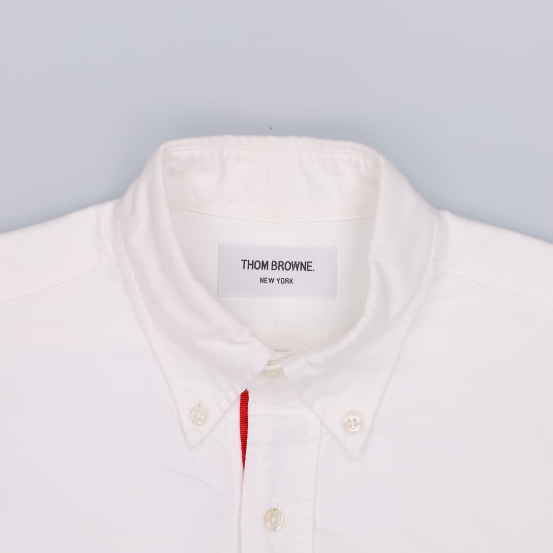 3 톰브라운 히든삼선 옥스포드 포켓 셔츠 화이트 4272 상품이미지5