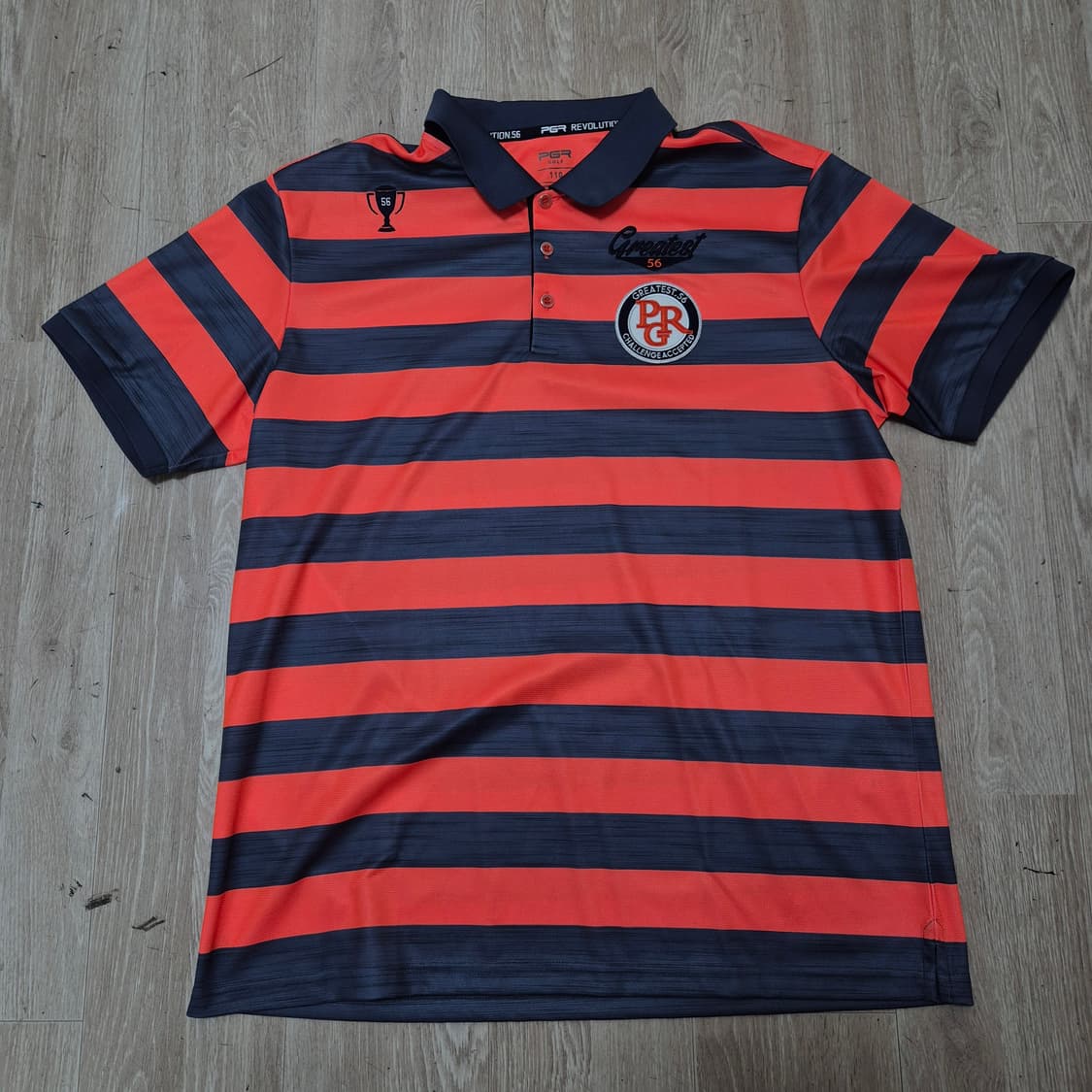 PGR 남성 골프웨어 스트라이프 반팔 카라티 2XL(110) 상품이미지1