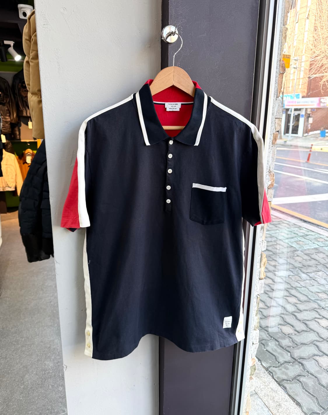 5/ 톰브라운 1/2 톤앤톤 져지코튼 폴로 반팔 상품이미지2