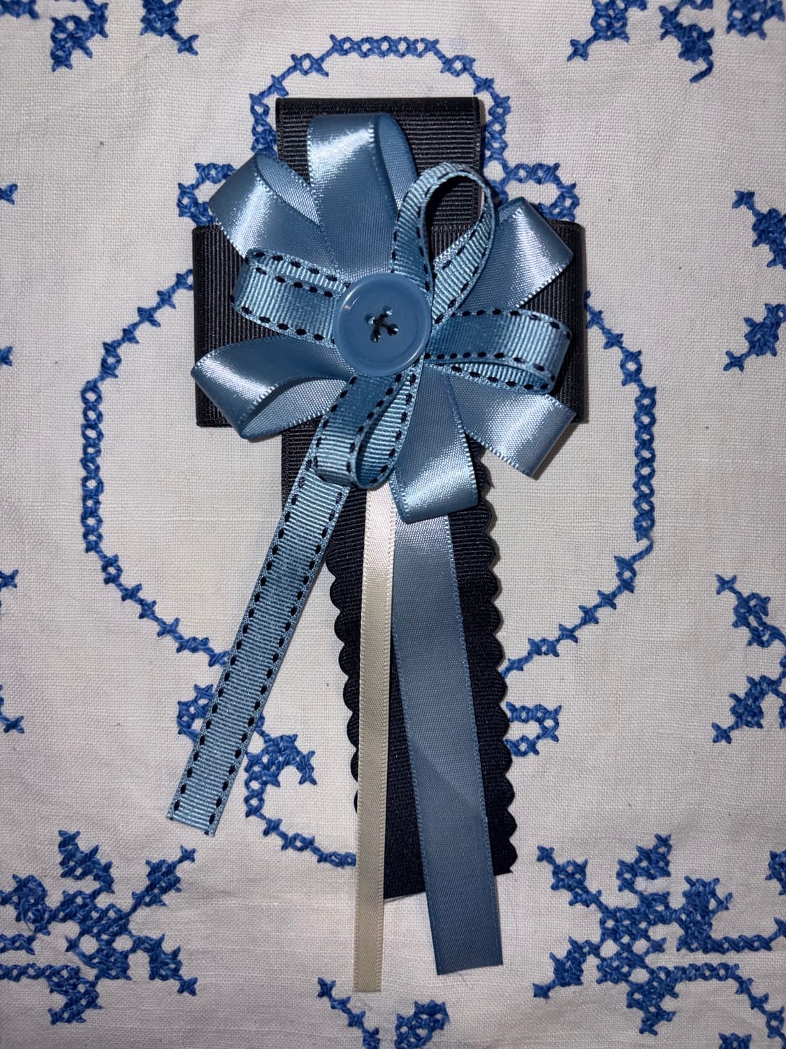 핸드메이드 로제트 리본 브로치 상품이미지7