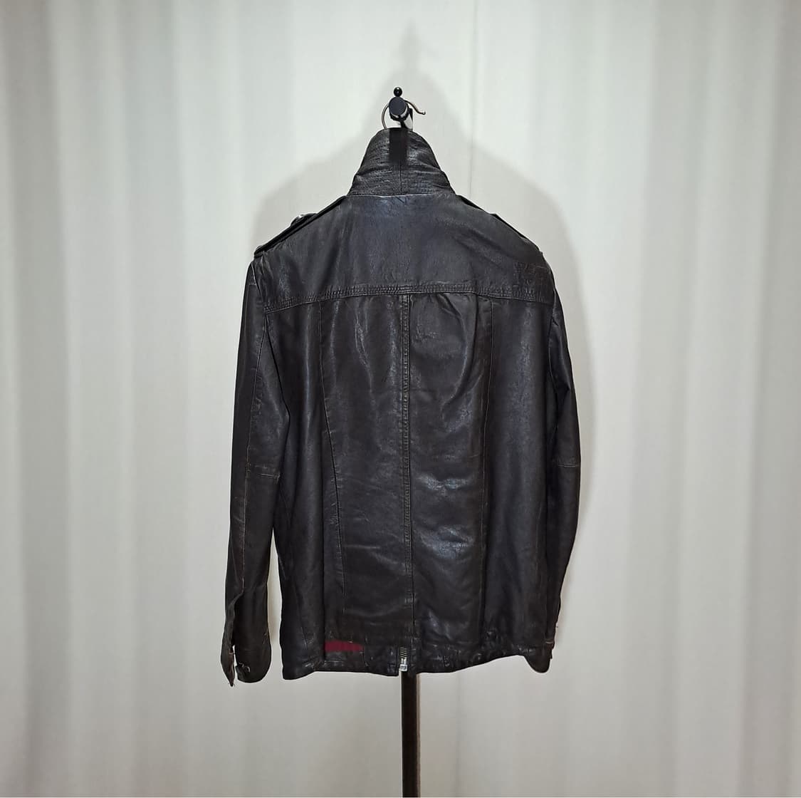 (택포) 슈퍼드라이 하이넥 가죽자켓 105 B416 상품이미지4