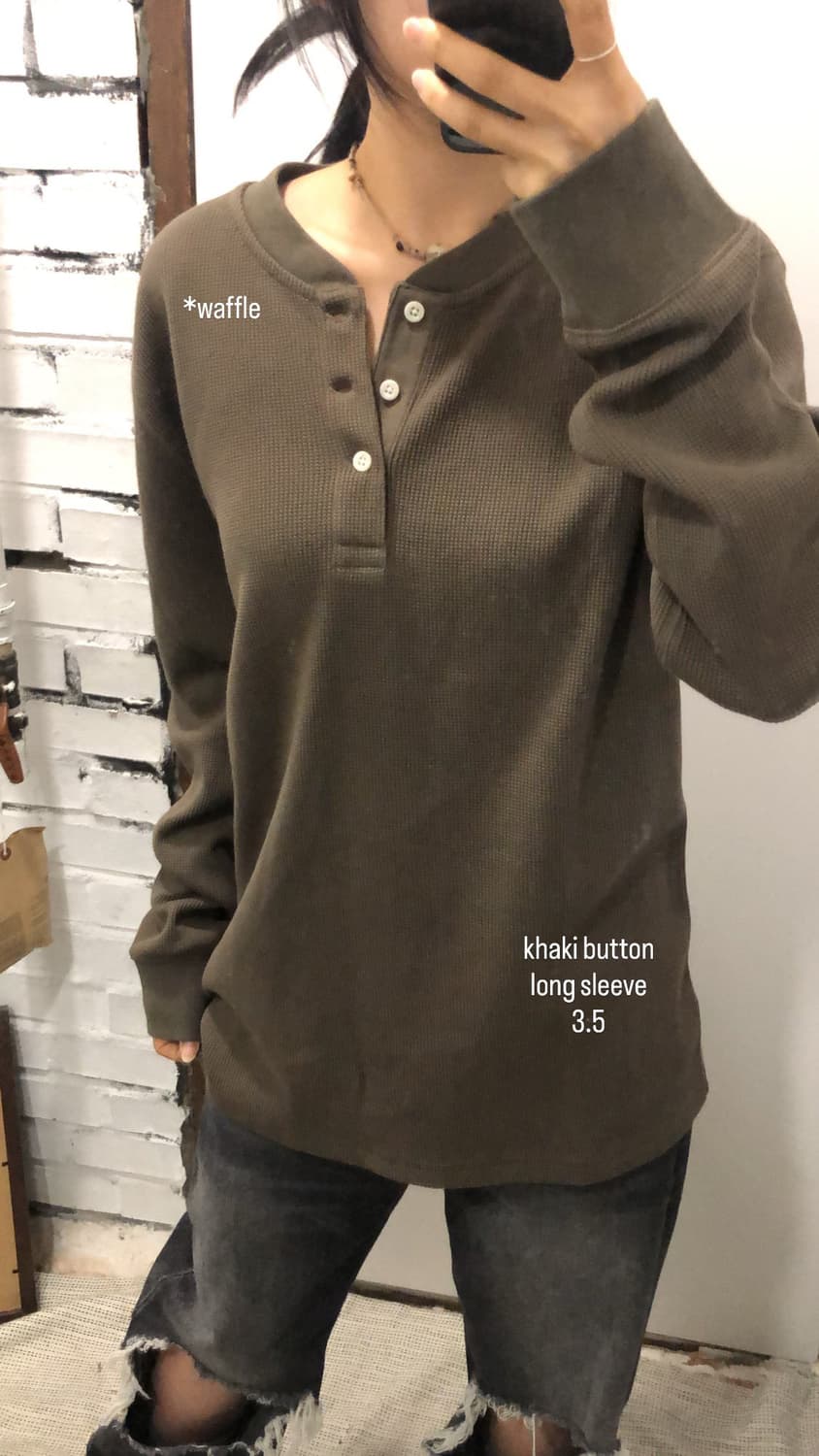 리바이스 카키 헨리넥 상품이미지1