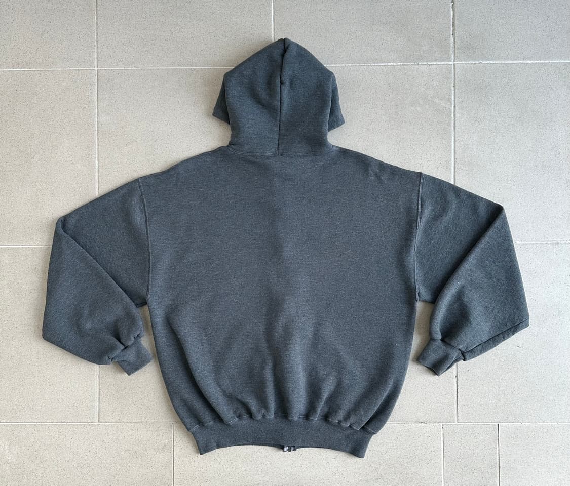 90s 빈티지 러셀 후드집업 다크그레이 L USA 상품이미지2