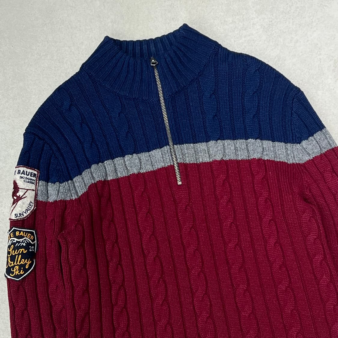 에디바우어 반집업 꽈배기니트 s09527 상품이미지3