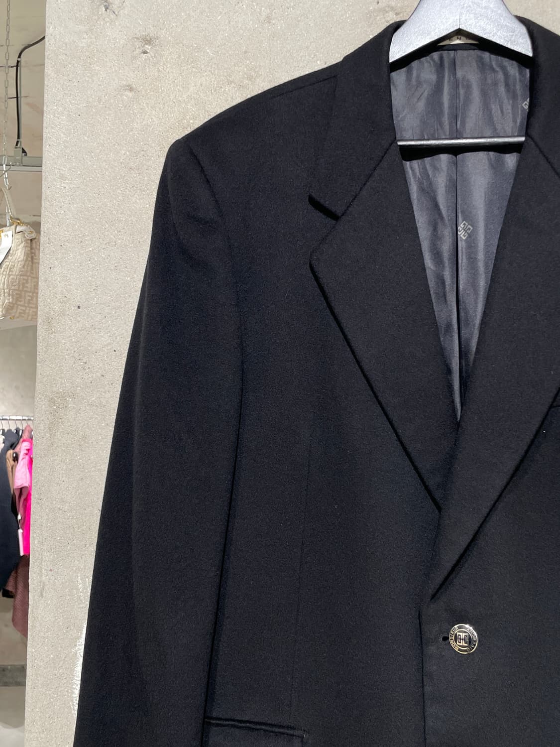 지방시 무슈 블랙 클래식 캐시미어 2B 블레이저 상품이미지2