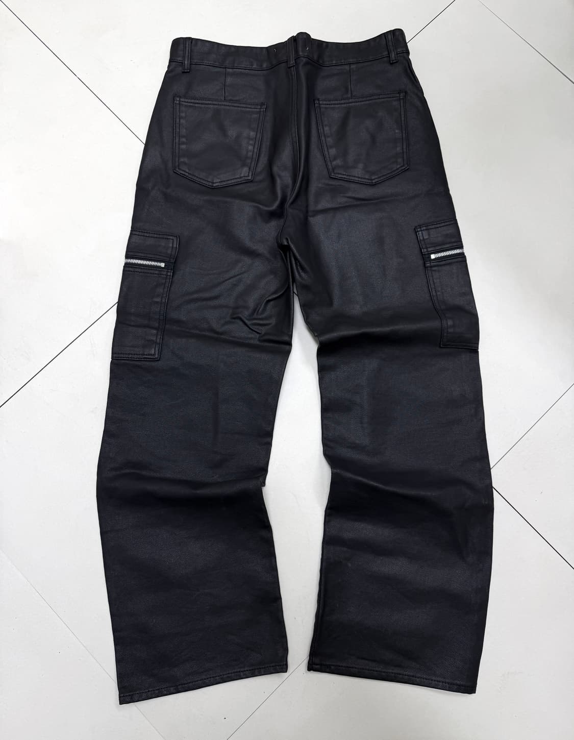 파브레가 카본 지퍼 세미 와이드 코팅 왁스 카고 팬츠 상품이미지4