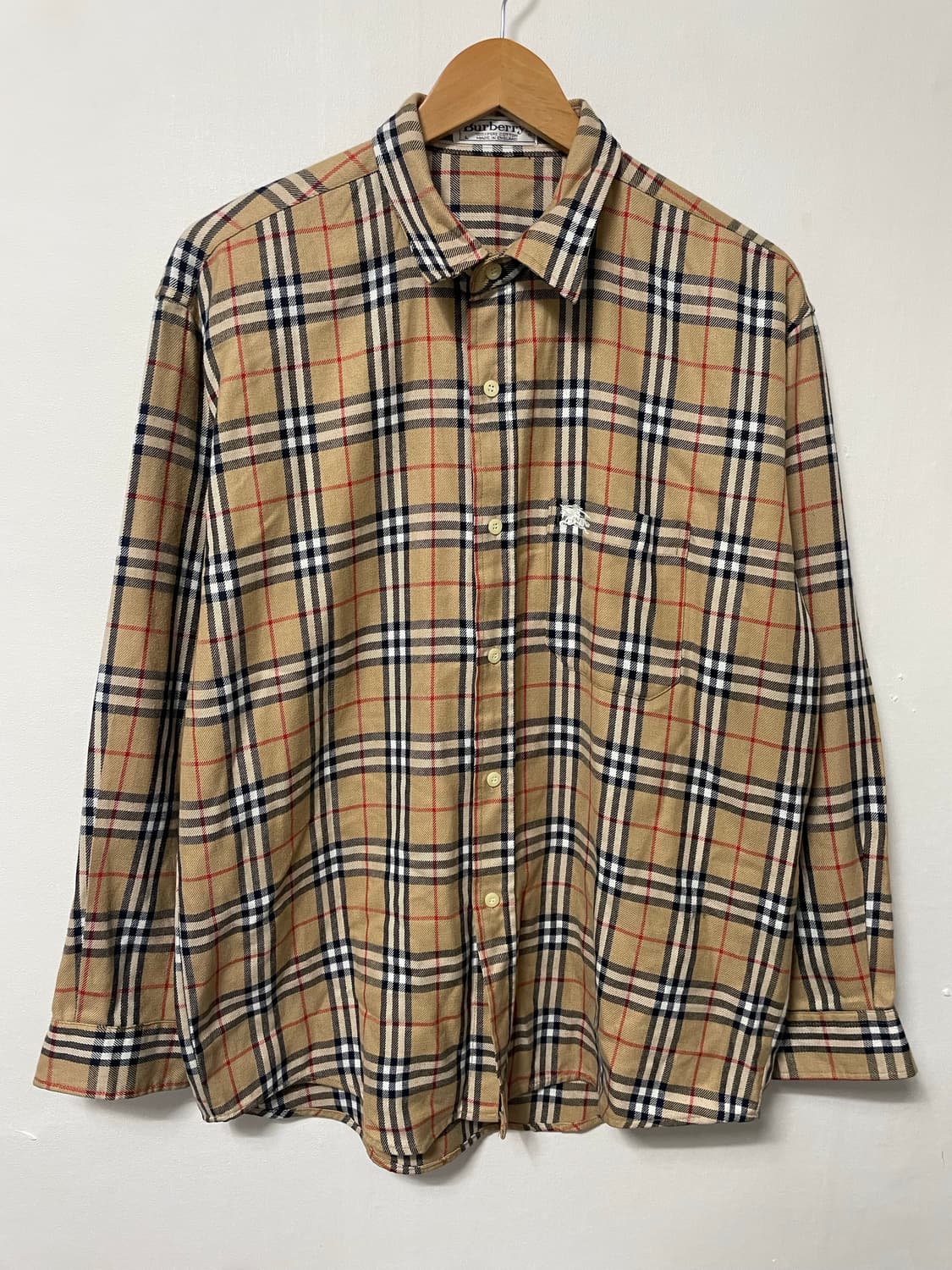 100-105 Burberry 버버리 올드스쿨 루즈핏 셔츠 남방 정품 상품이미지1