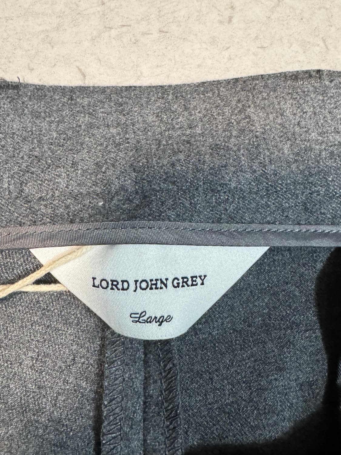 로드 존 그레이 와이드 투턱 슬랙스 회색 L 상품이미지5