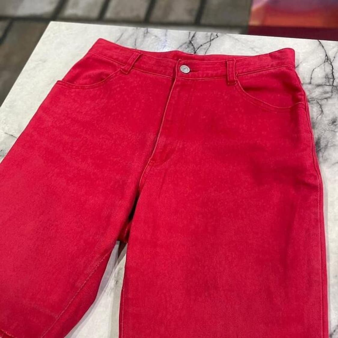 AISANCE 제팬 레드 하프 팬츠 (28)  상품이미지2