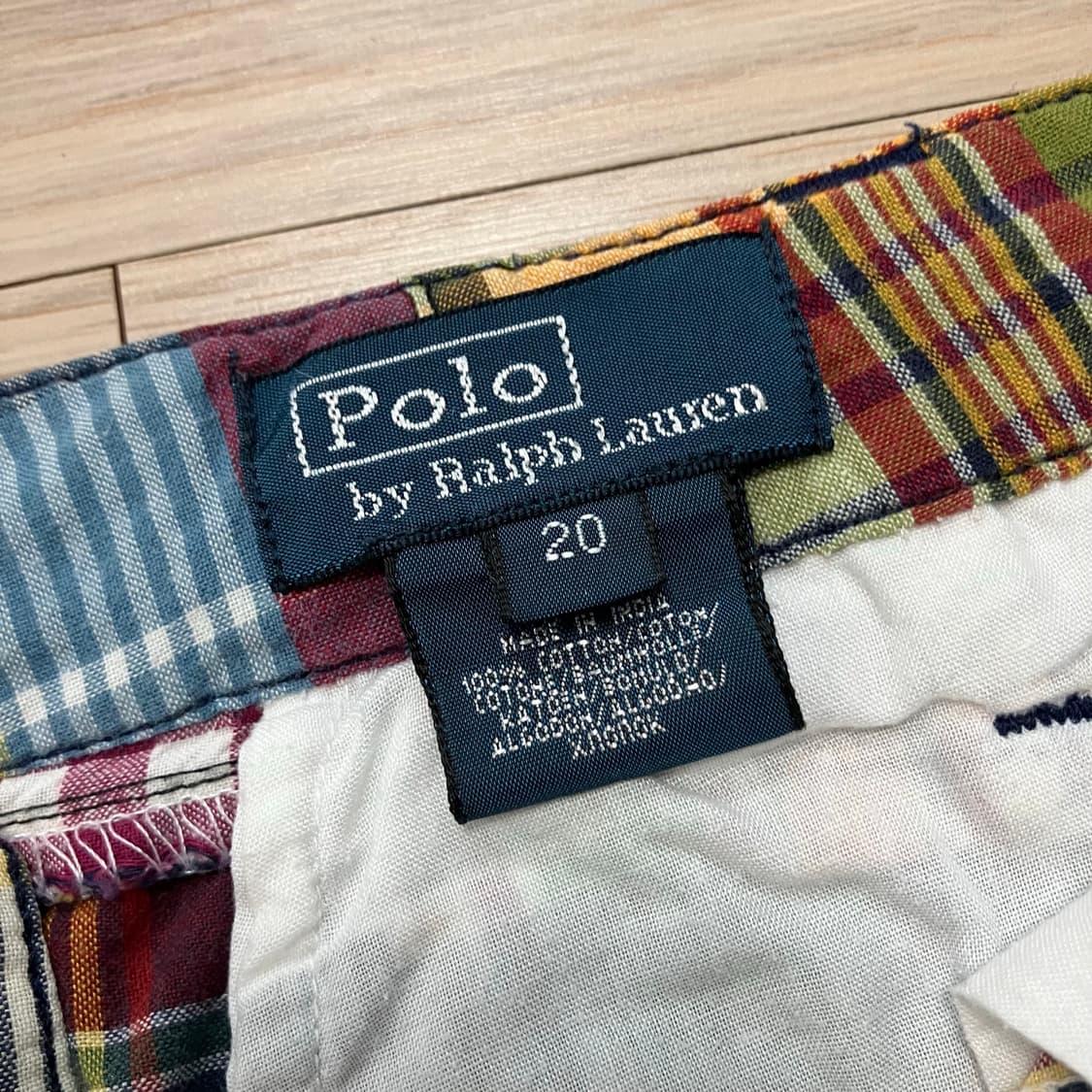 [Polo] 폴로 랄프로렌 마드라스 패치 워크 쇼츠 반바지 상품이미지5