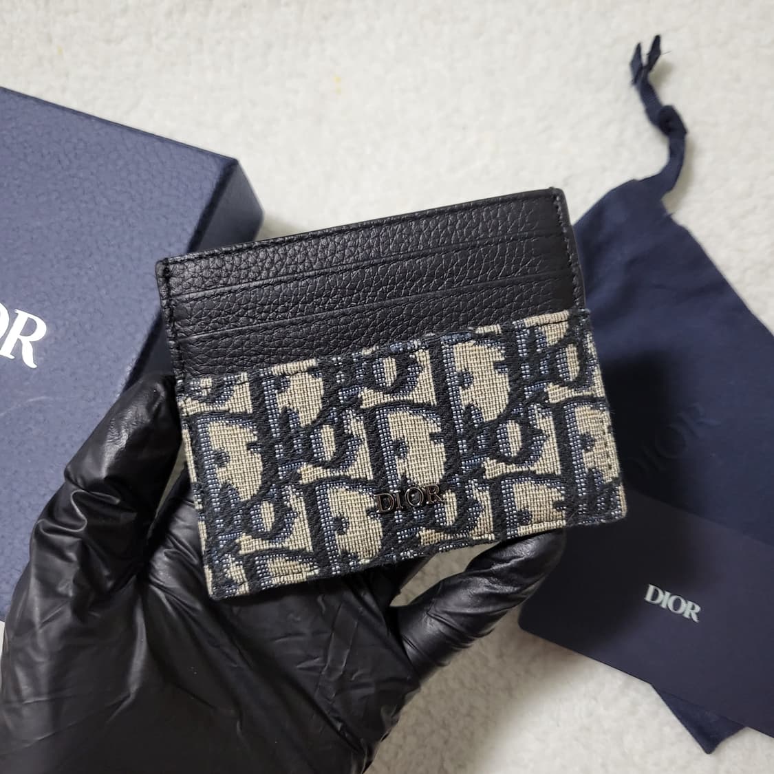 [새상품급/풀구성] 디올 오블리크 자카드 카드홀더  상품이미지2